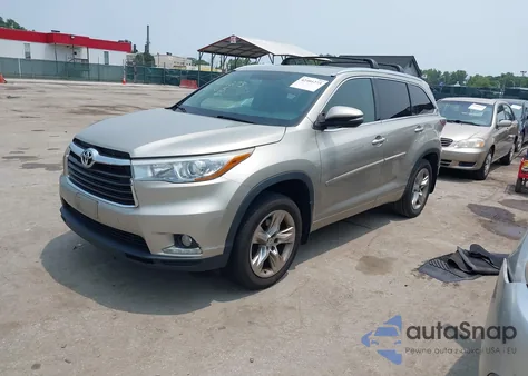 2015 Toyota Highlander Limited V6 from USA, damaged, VIN 5TDDKRFH0FS097834